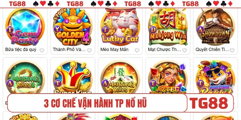 3 cơ chế vận hành TP nổ hũ