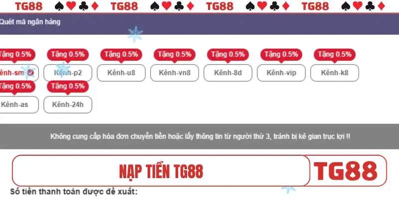 Nạp Tiền TG88