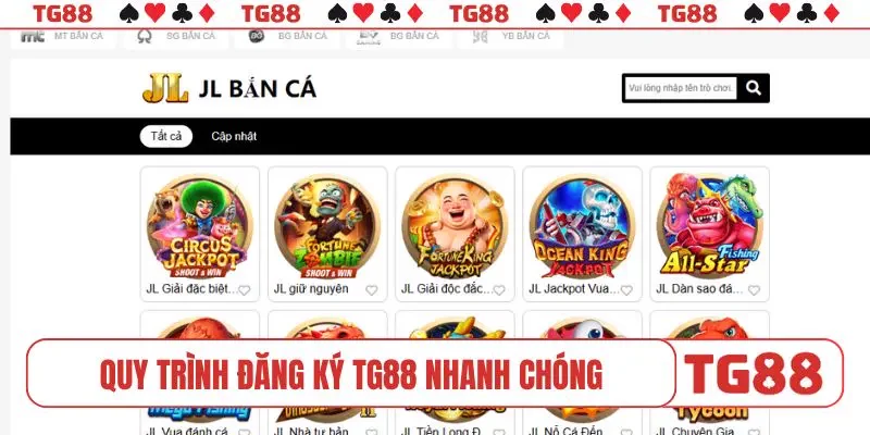 Quy trình đăng ký TG88 nhanh chóng, bảo mật cao